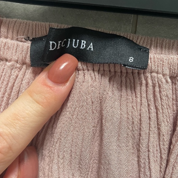 DECJUBA Pink Off Shoulder Boho Top - Picture 2 of 4